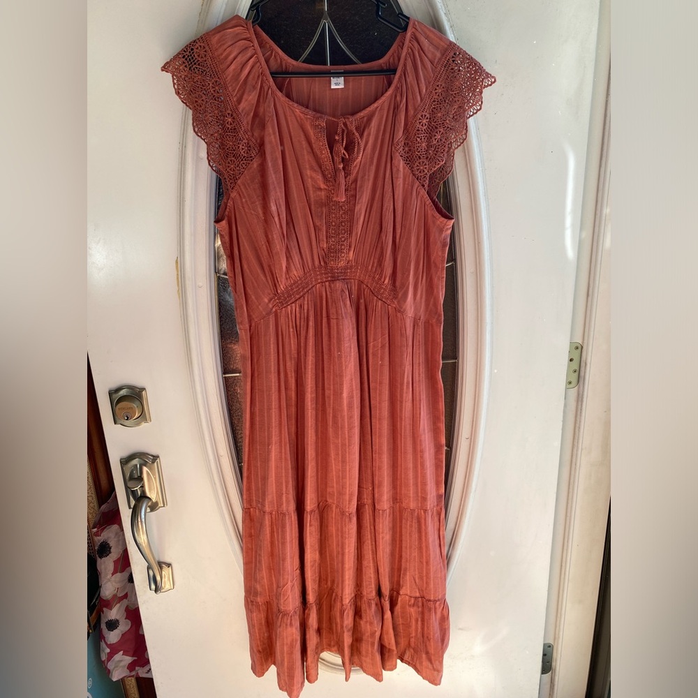 💕 Gently Loved ON Maternity Boho Style Dress Sz L